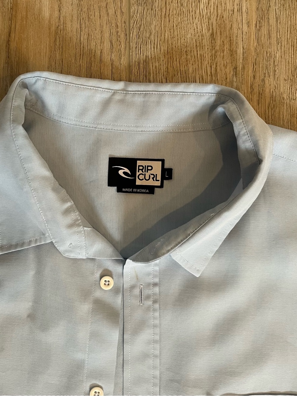 Rip Curl Light Blue Casual Button Down Shirt
